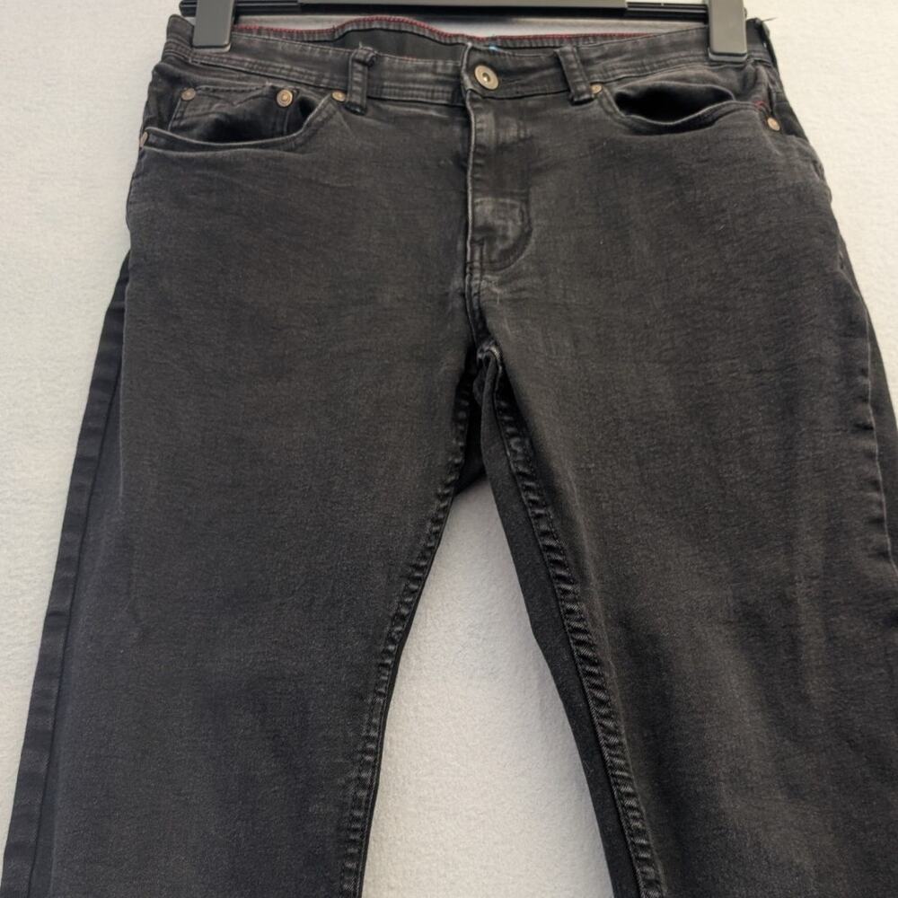 Nat Nast Jeans Mens Size 32x30 Black Denim Regular Fit Straight Leg
